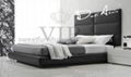 Modern leather bed,Bedroom Furniture 5