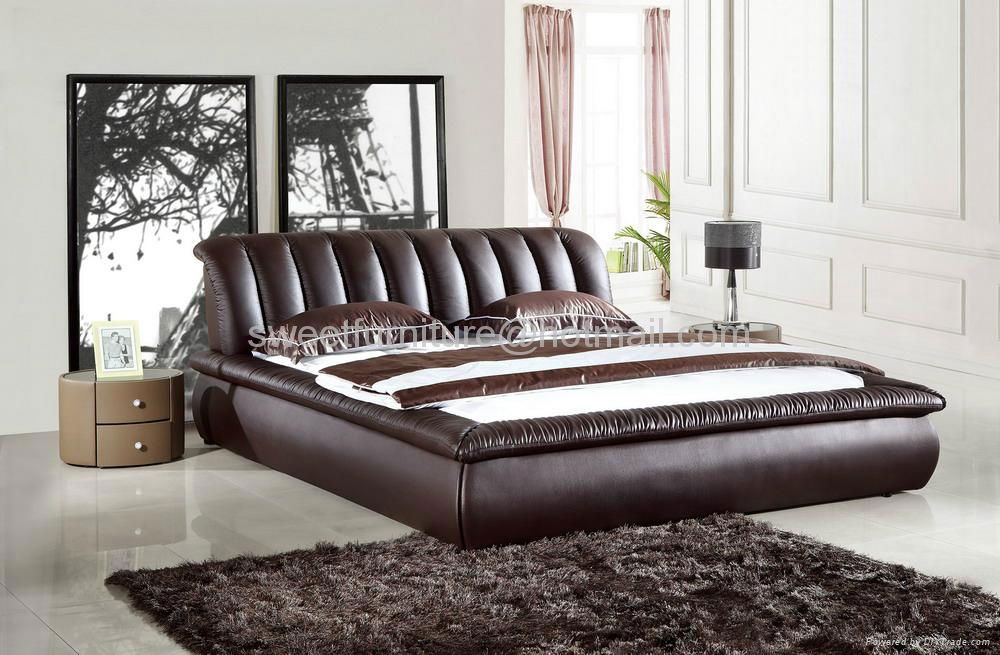 leather bed