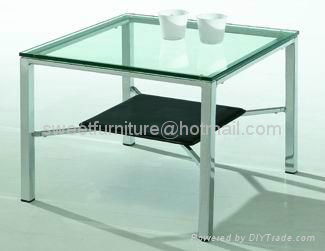 side glass table