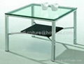 side glass table