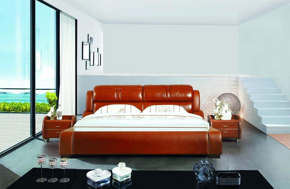 leather bed