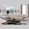 best sale beige top grain cow leather sofa,sectional sofas