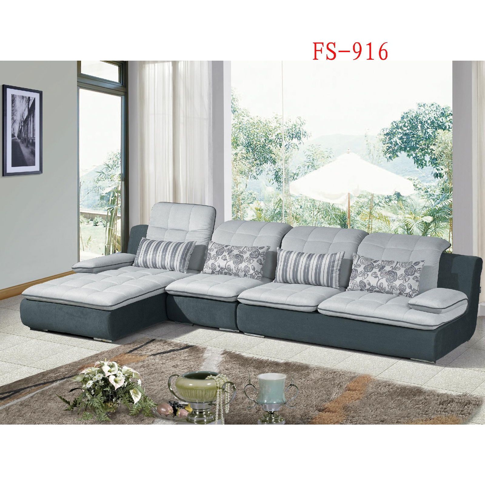 sectional fabric sofa