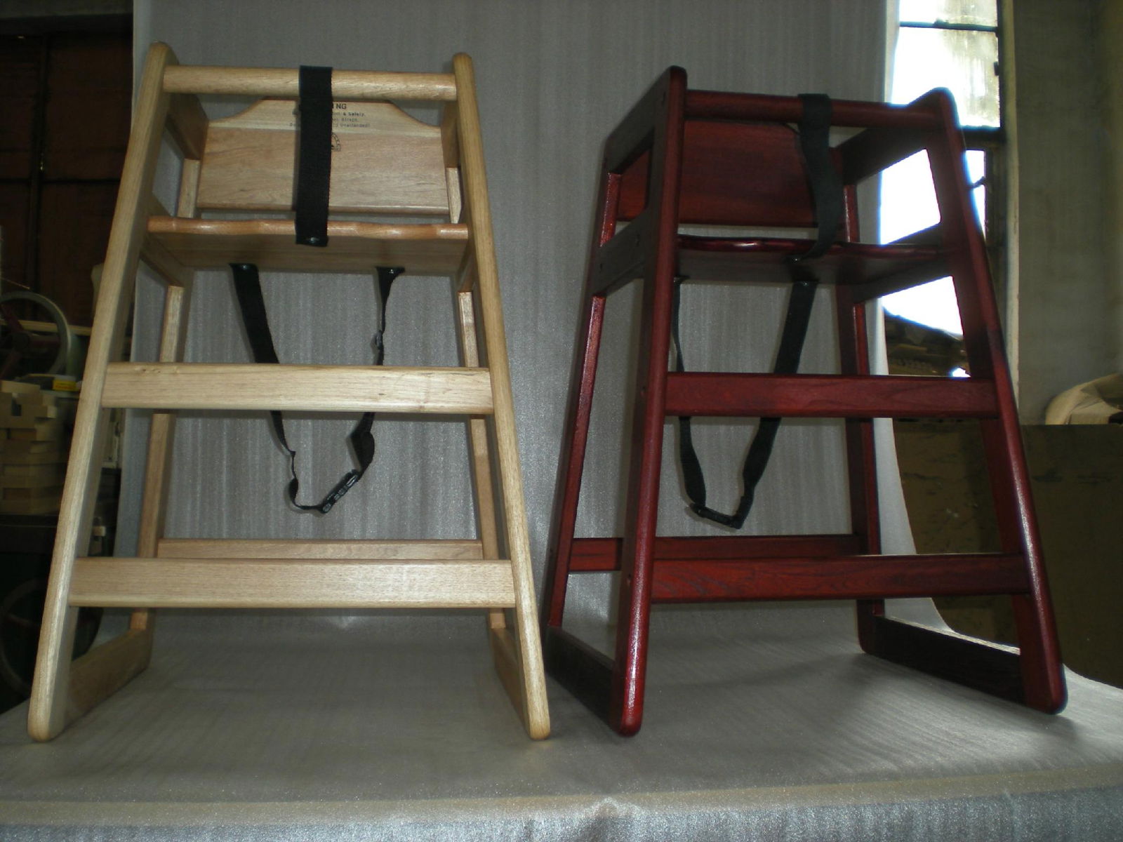 Sell hotel chair wood baby chair in Juglan-Daceae wood 4