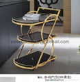 Sell Glass dining Trolley,serving trolley,metal dining cart