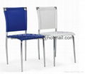 export modern  chrome-plated steel dining chairs 