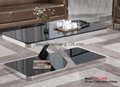 Sell round glass coffee table,stainless steel ceter tables
