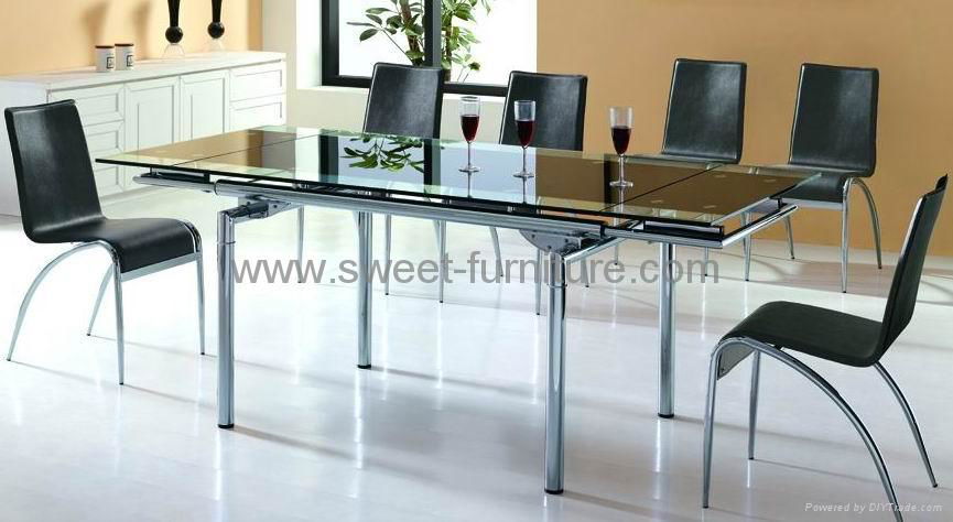 glass dining table