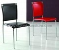 export modern  chrome-plated steel dining chairs 