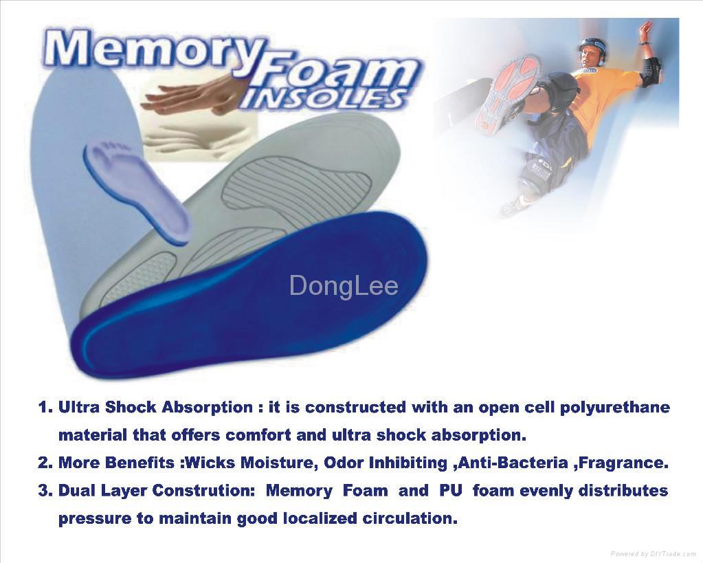 Memory foam insole