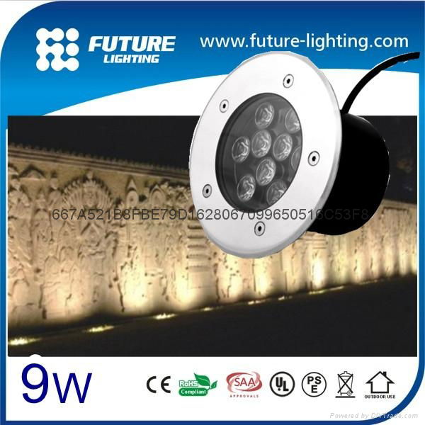 shenzhen stainless 9W led underground light 