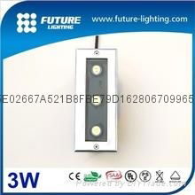 3W outdoor waterproof led square shape  inground light