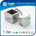 Waterproof IP67 12V outdoor recessed 100x100mm Glass Block Type led glass brick 