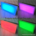  Shenzhen frosty glass shelf waterproof IP67 rgb color 200x200mm led brick light