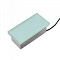 Outdoor LED Tile Light Stainless steel body+Toughened Glass cover 