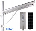 Solar Panel Illumination High Lumens 100w Led Street Light Solar Speedway Lighti