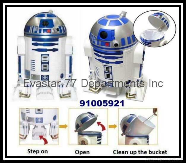 D2-R2 Creative Robot Shape Trash Can Rubbish Bin