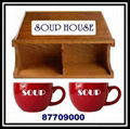 Wood Christmas Coffee House Rack 2