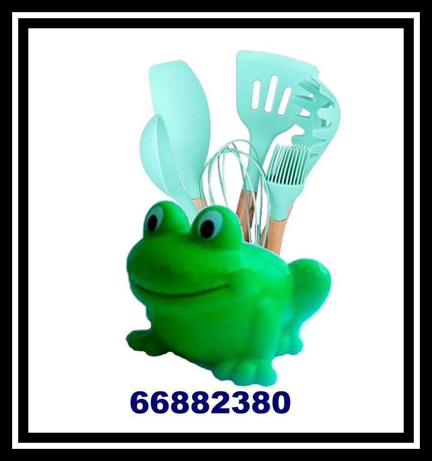 Ceramic Frog Kitchen Tools Set