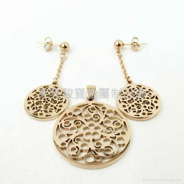 latest designs rose gold jewelry sets 4