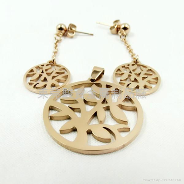 latest designs rose gold jewelry sets 2