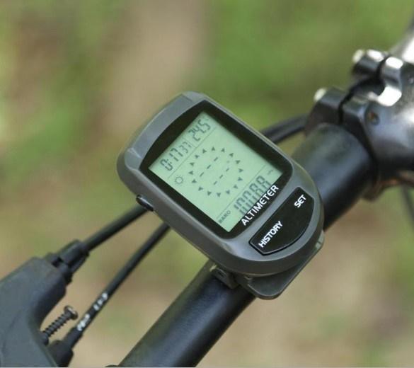 Digital altimeter on bike 2