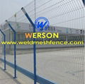 werson decrative weld mesh fence ,military security mesh fence ,border fence 