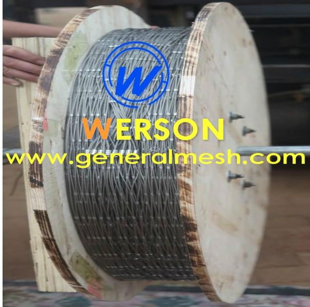 Steel Wire Rope Flexmesh, Stainless Steel Oxide Zoo Mesh,Ferruled Mesh,flexible ferruled inox line webnet