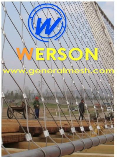 Flexible stainless wire mesh for balustrade