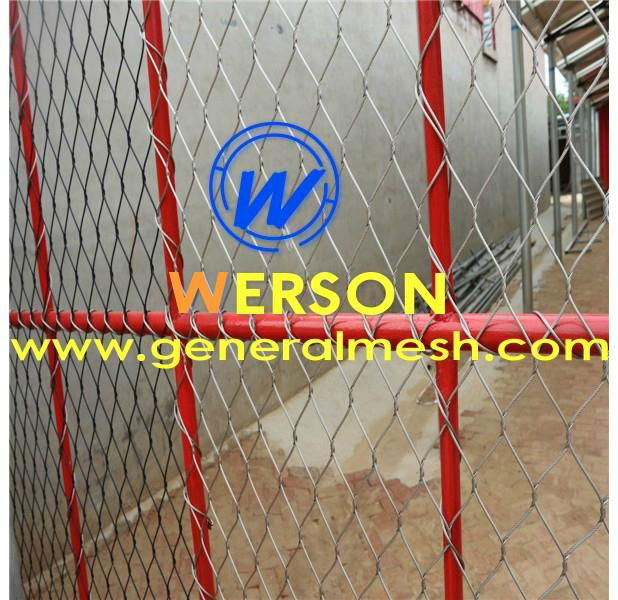 ferrule mesh,anti bird mesh,stainless steel wire rope mesh for staircase 