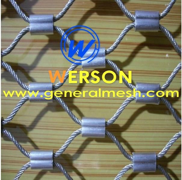 stainless steel garden trellis,flex mesh,bird net ,wire deck netting 4