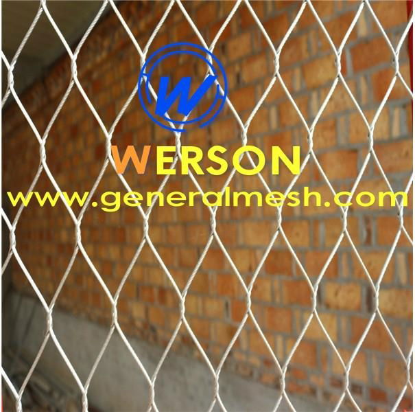 stainless steel garden trellis,flex mesh,bird net ,wire deck netting 5