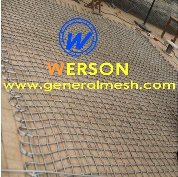 animal enclosure net , Zoo mesh cage,stainless inox line cable mesh 5