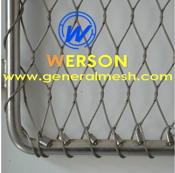 stainless inox line cable mesh