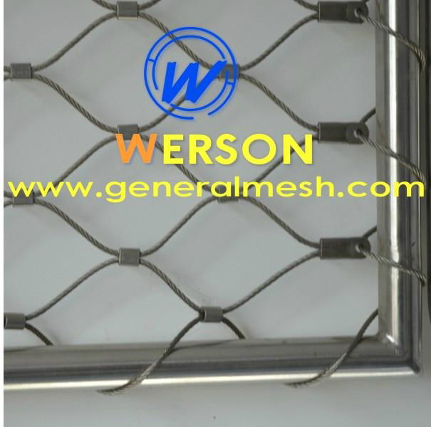 stainless inox line cable mesh