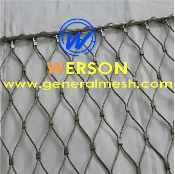 architectural cable rope mesh ,stainless steel ferrule mesh,inox line webnet