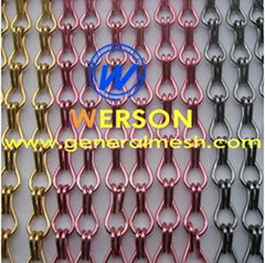 aluminium chain curtains ,aluminium fly screen for door,window ,wall decoration 