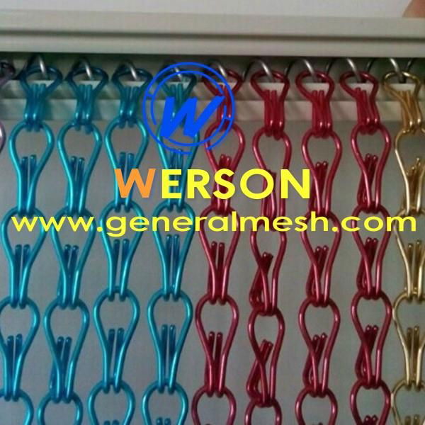 aluminium chain curtains ,aluminium fly screen for door,window ,wall decoration  4