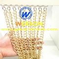 decorative aluminium chain curtain screen，Aluminium chain link curtain