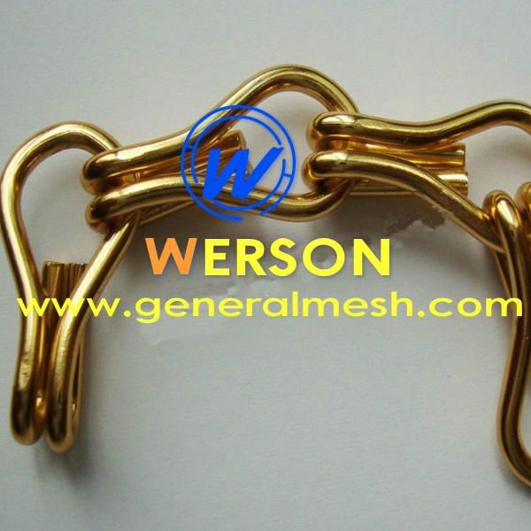 metal chain curtain，Anodizing Aluminum Chain Fly Screen  5