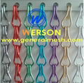 aluminium chain door screens, decorative metal chain door curtain,patio door screens，baby link chain