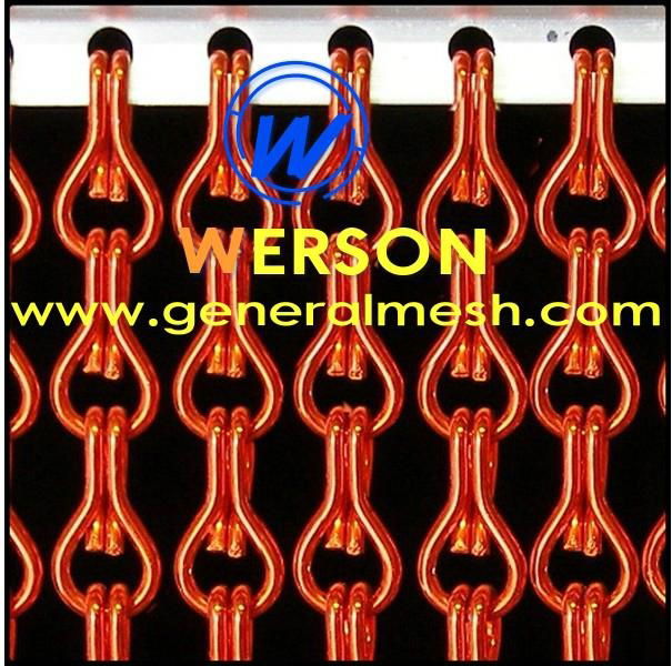 aluminium chain door screens, decorative metal chain door curtain,patio door screens，baby link chain