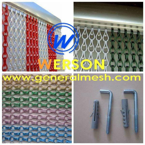  window screen,doorway screen ,room divider,Aluminium Chain Door Fly Screen