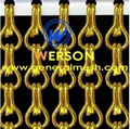 Anodized Fly Door Chain Curtains，Aluminum Decorative Door Curtain