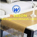 door curtain cloth,Decorative Metallic Cloth As Table Runner