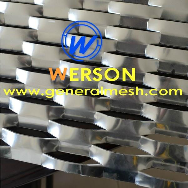 aluminium expanded metal mesh facade cladding,architectural external cladding  