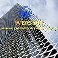 aluminium expanded metal mesh facade cladding,architectural external cladding  