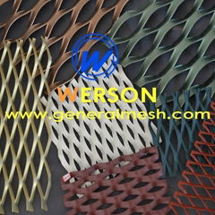 aluminum expanded metal mesh wall cladding,Sun screen panel,Solar Shading panel