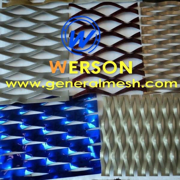 aluminum expanded metal mesh wall cladding,Sun screen panel,Solar Shading panel