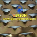 Expanded metal mesh exterior wall panel, Aluminum expanded metal facade